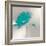 Aqua Platinum Petals I-J.P. Prior-Framed Art Print