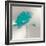 Aqua Platinum Petals I-J.P. Prior-Framed Art Print