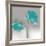 Aqua Platinum Petals II-J^P^ Prior-Framed Art Print