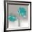 Aqua Platinum Petals II-J^P^ Prior-Framed Art Print