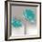 Aqua Platinum Petals II-J^P^ Prior-Framed Art Print