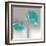 Aqua Platinum Petals II-J^P^ Prior-Framed Art Print