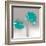 Aqua Platinum Petals II-J^P^ Prior-Framed Art Print