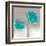 Aqua Platinum Petals II-J^P^ Prior-Framed Art Print