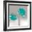 Aqua Platinum Petals II-J^P^ Prior-Framed Art Print