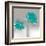 Aqua Platinum Petals II-J^P^ Prior-Framed Art Print