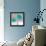 Aqua Platinum Petals II-J.P. Prior-Framed Stretched Canvas displayed on a wall