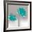 Aqua Platinum Petals II-J.P. Prior-Framed Art Print