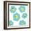 Aqua Pop Flowers-Jan Weiss-Framed Art Print