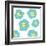 Aqua Pop Flowers-Jan Weiss-Framed Art Print