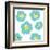 Aqua Pop Flowers-Jan Weiss-Framed Art Print