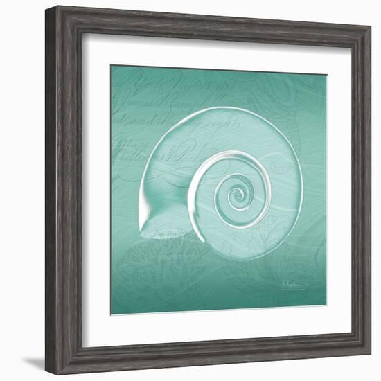 Aqua Ramshorn-Albert Koetsier-Framed Art Print