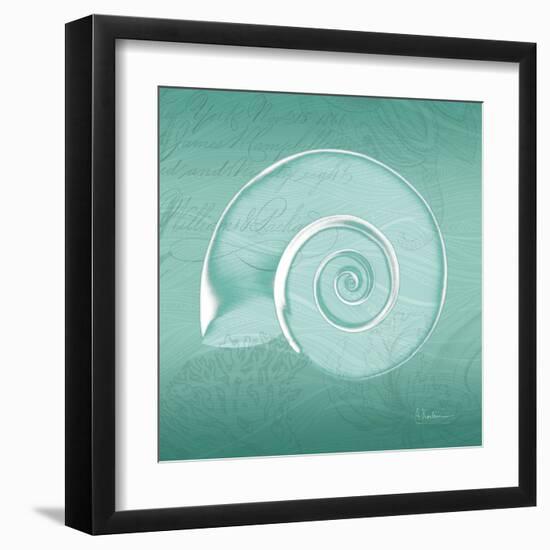 Aqua Ramshorn-Albert Koetsier-Framed Art Print