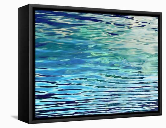 Aqua Reflections-Michael Barrett-Framed Stretched Canvas