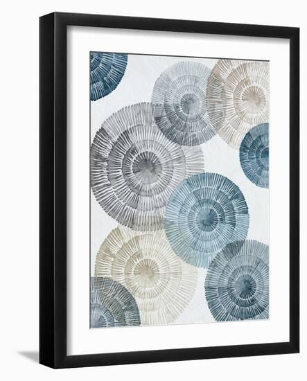 Aqua Rhythmic Reverie I-Emma Peal-Framed Art Print