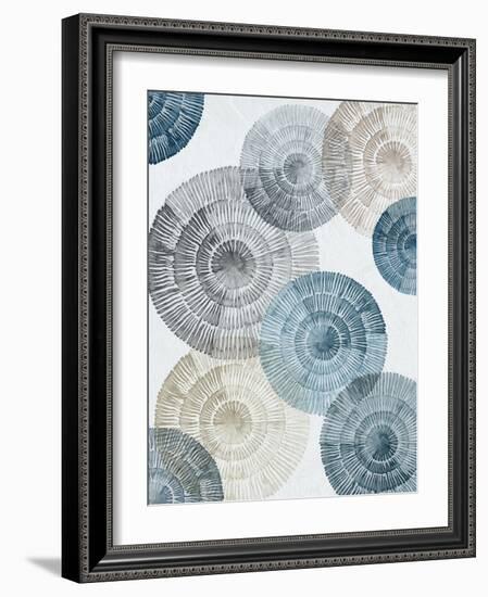 Aqua Rhythmic Reverie I-Emma Peal-Framed Art Print