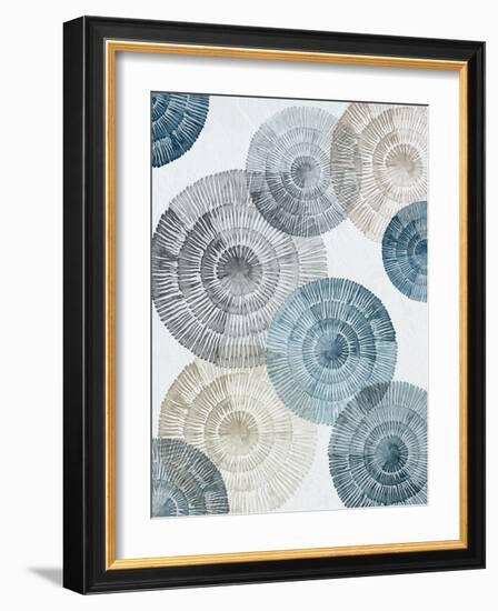 Aqua Rhythmic Reverie I-Emma Peal-Framed Art Print