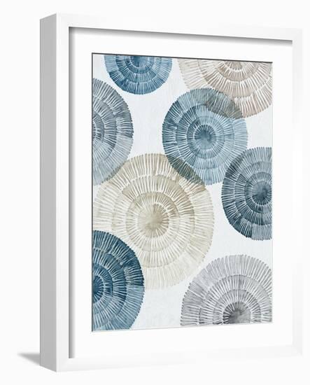 Aqua Rhythmic Reverie II-Emma Peal-Framed Art Print