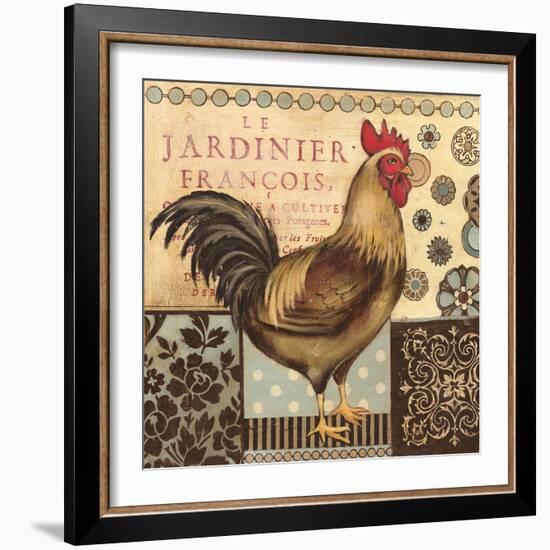 Aqua Rooster I-Kimberly Poloson-Framed Art Print