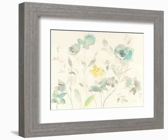 Aqua Roses-Danhui Nai-Framed Art Print