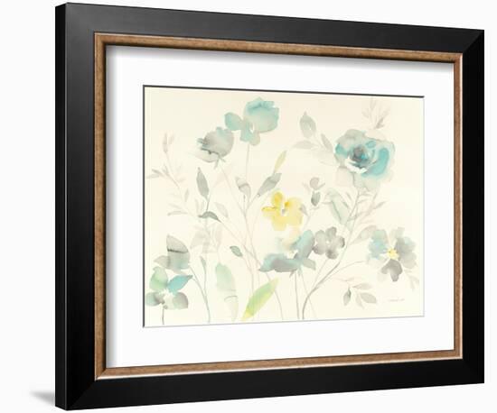 Aqua Roses-Danhui Nai-Framed Art Print