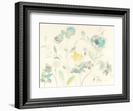 Aqua Roses-Danhui Nai-Framed Art Print