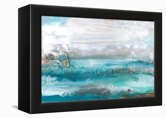 Aqua Sea I-Lila Bramma-Framed Stretched Canvas