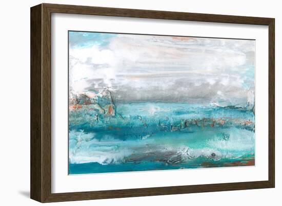 Aqua Sea I-Lila Bramma-Framed Art Print