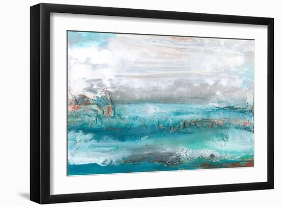Aqua Sea I-Lila Bramma-Framed Art Print