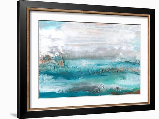 Aqua Sea I-Lila Bramma-Framed Art Print