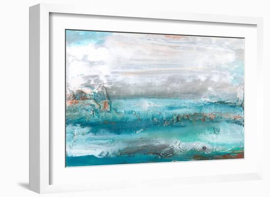 Aqua Sea I-Lila Bramma-Framed Art Print