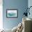 Aqua Sea I-Lila Bramma-Framed Art Print displayed on a wall