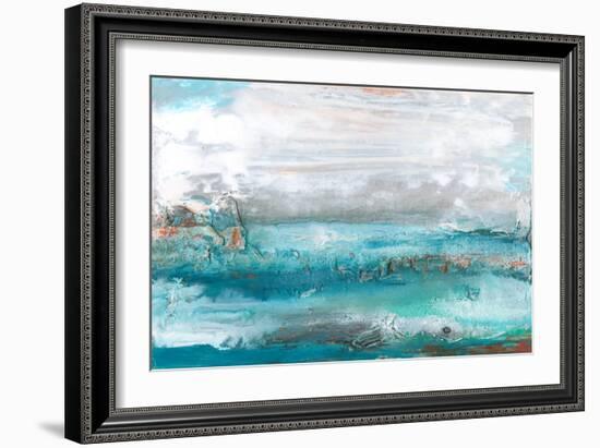 Aqua Sea I-Lila Bramma-Framed Art Print