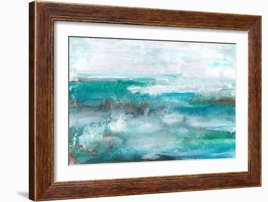 Aqua Sea II-Lila Bramma-Framed Art Print