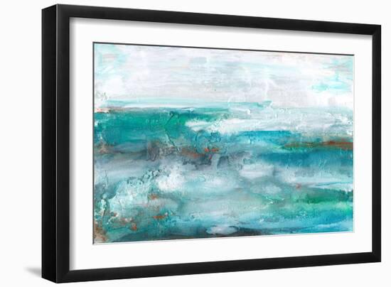 Aqua Sea II-Lila Bramma-Framed Art Print