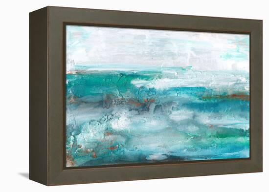Aqua Sea II-Lila Bramma-Framed Stretched Canvas