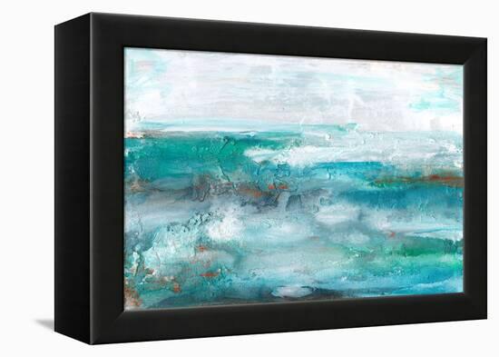 Aqua Sea II-Lila Bramma-Framed Stretched Canvas