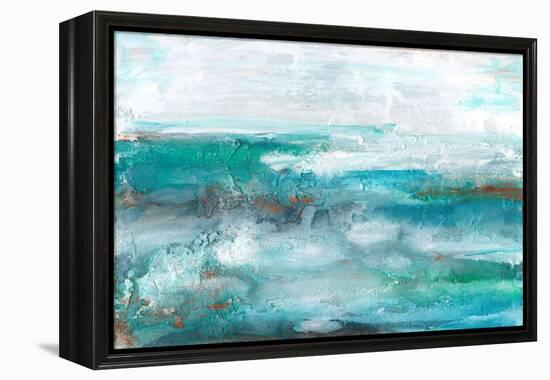 Aqua Sea II-Lila Bramma-Framed Stretched Canvas