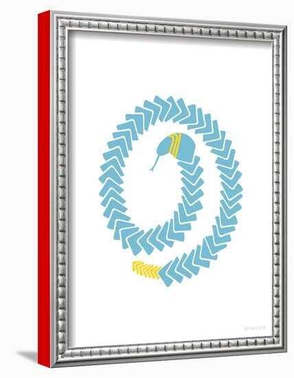 Aqua Snake-Avalisa-Framed Art Print