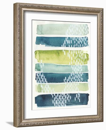 Aqua Streak I-Grace Popp-Framed Premium Giclee Print