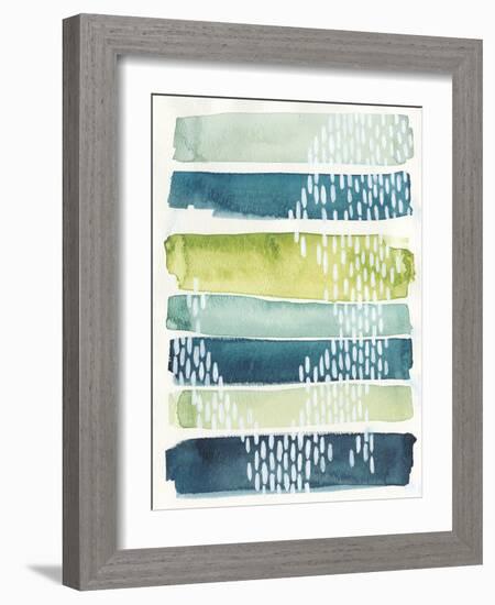 Aqua Streak I-Grace Popp-Framed Premium Giclee Print