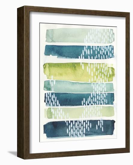 Aqua Streak I-Grace Popp-Framed Premium Giclee Print