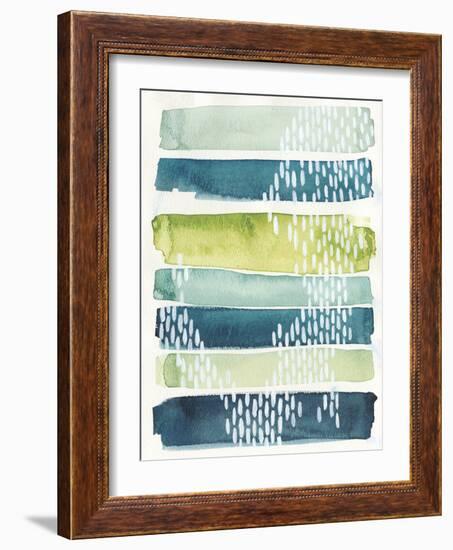 Aqua Streak I-Grace Popp-Framed Premium Giclee Print