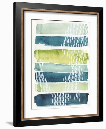 Aqua Streak I-Grace Popp-Framed Premium Giclee Print