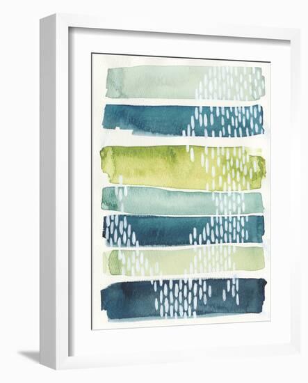 Aqua Streak I-Grace Popp-Framed Premium Giclee Print