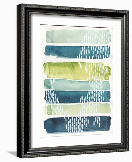 Aqua Streak I-Grace Popp-Framed Premium Giclee Print