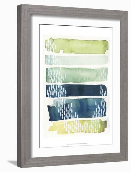 Aqua Streak II-Grace Popp-Framed Art Print