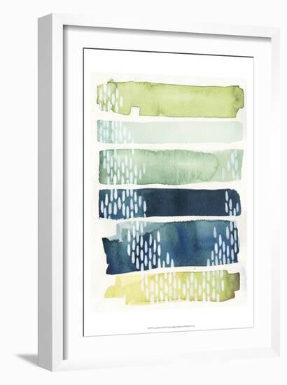 Aqua Streak II-Grace Popp-Framed Art Print