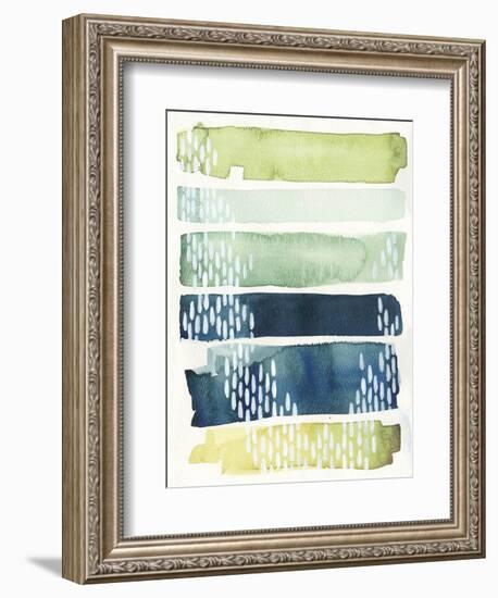 Aqua Streak II-Grace Popp-Framed Art Print