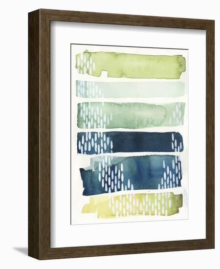 Aqua Streak II-Grace Popp-Framed Art Print